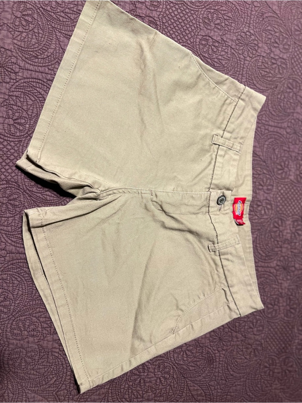 Dickies Women's Khaki Shorts - Light Tan